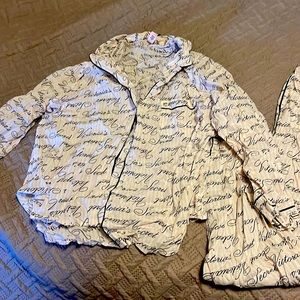 Victoria’s Secret cotton pajama set XL